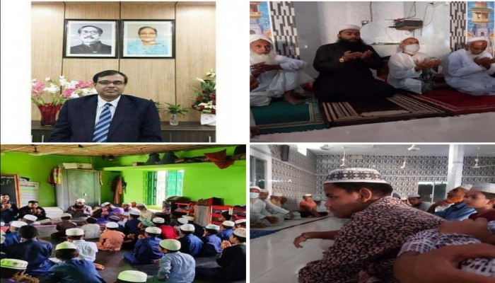 সাবেক রেল সচিব সেলিম রেজা জাতীয় মানবাধিকার সদস্য নির্বাচিত হওয়ায় দোয়া মাহফিল অনুষ্ঠিত