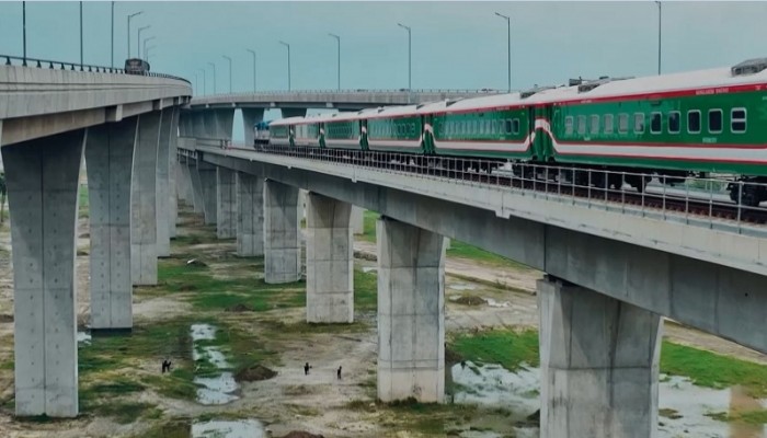 পদ্মা রেল করিডোর ট্রেনে ঢাকা থেকে মাত্র তিন ঘণ্টায় খুলনা