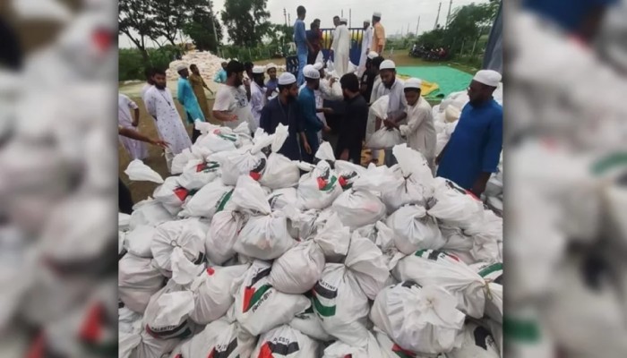 বাংলাদেশের বন্যার্তদের জন্য ফিলিস্তিনের ত্রাণ সহায়তা