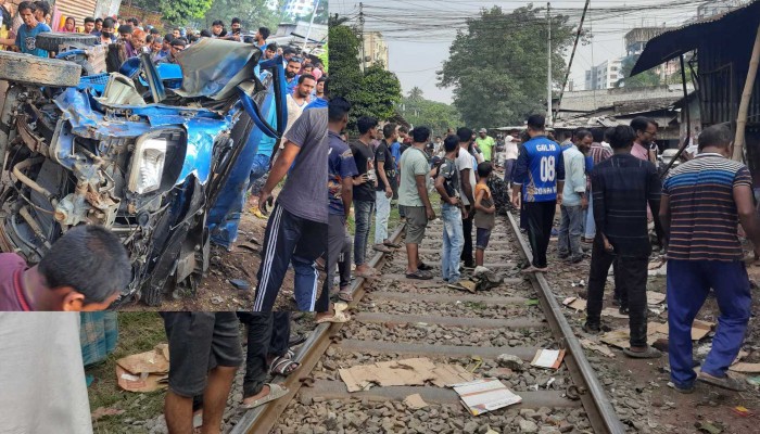 রাজশাহীতে ট্রেনের ধাক্কায়  ৫ জন আহত,