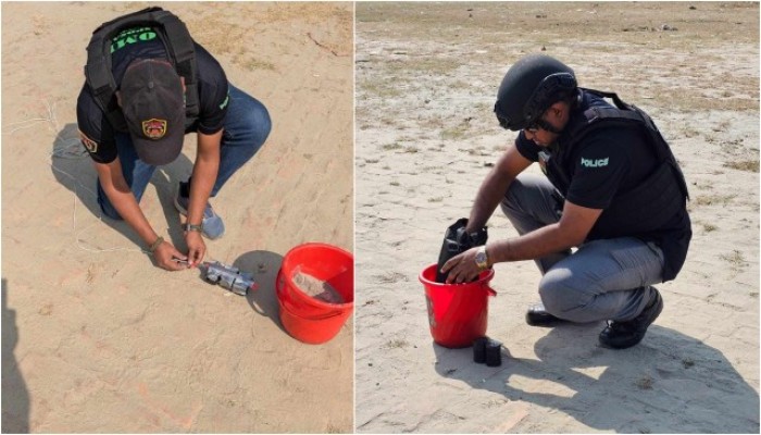 ফার্মগেটে সিনেমা হল থেকে ককটেল উদ্ধার করেছে পুলিশ