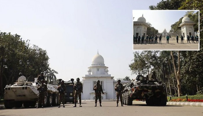 সুপ্রিমকোর্টে নিরাপত্তা জোরদার