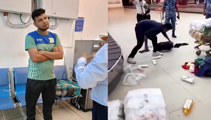 শাহজালালে লাগেজ ছুড়ে ফেলা যুবক সম্পর্কে যা জানা গেল