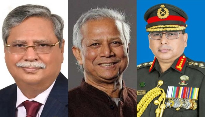 রাষ্ট্রপতি ও প্রধান উপদেষ্টার সঙ্গে সেনাপ্রধানের সাক্ষাৎ