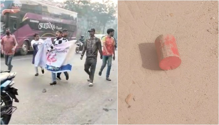 মোহাম্মদপুরে আওয়ামী লীগের অঙ্গসংগঠনের ঝটিকা মিছিল, ককটেল উদ্ধার