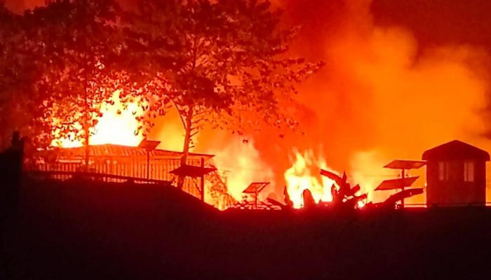 উখিয়ার রোহিঙ্গা ক্যাম্পে ভয়াবহ অগ্নিকাণ্ড