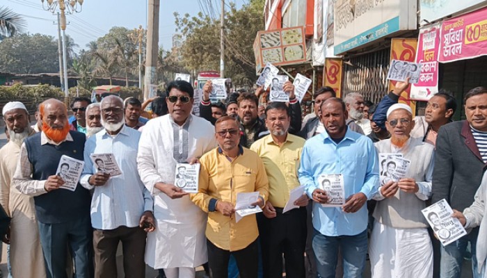 রাজশাহীতে ধানের শীষের পক্ষে সড়ক পরিবহন গ্রুপ ও শ্রমিক সংগঠনের গণসংযোগ