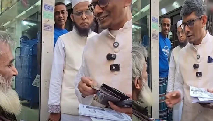 পান বিক্রেতার হাতে টাকা গুঁজে দেওয়ার ভিডিও ভাইরাল, ক্ষমা চাইলেন ব্যারিস্টার শাহরিয়ার