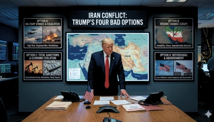 ইরান যুদ্ধের সমাপ্তি নিয়ে ট্রাম্পের সামনে ৪ ঝুঁকিপূর্ণ বিকল্প