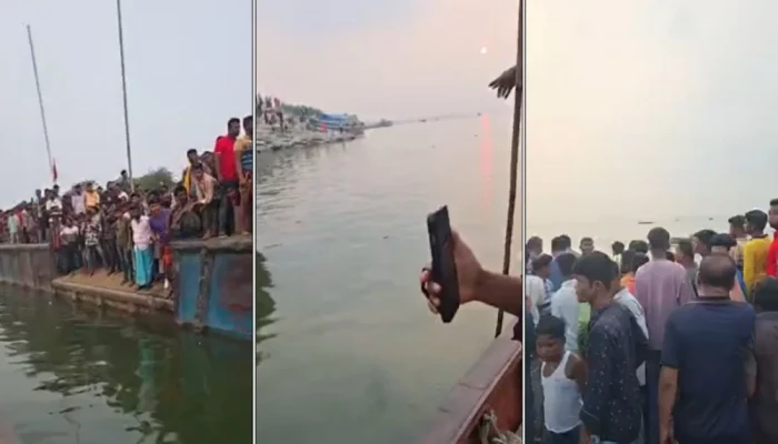 দৌলতদিয়ায় ফেরিতে ওঠার সময় যাত্রীবাহী বাস উল্টে নদীতে, হতাহতের শঙ্কা