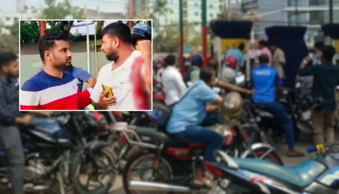 পাম্পে তেলের লাইন নিয়ে দ্বন্দ্বে যুবককে ছুরিকাঘাত