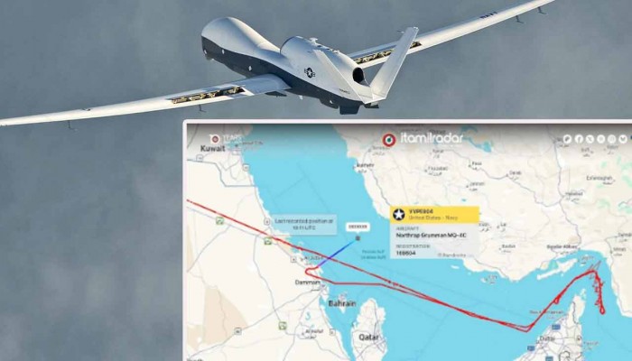 হরমুজ প্রণালীর ওপর থেকে ২০০ মিলিয়ন ডলারের মার্কিন ড্রোন নিখোঁজ