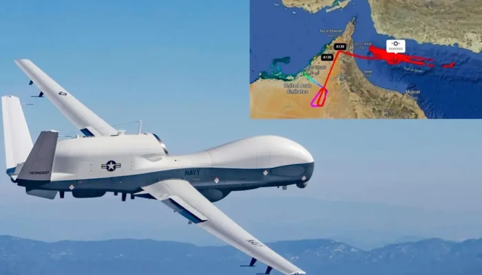 হরমুজ প্রণালিতে ২৪ কোটি ডলারের মার্কিন ড্রোন বিধ্বস্ত