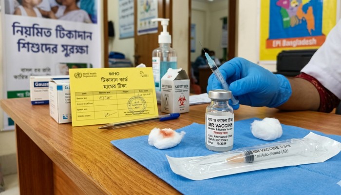 সারাদেশে আজ থেকে হামের টিকা পাবে শিশুরা