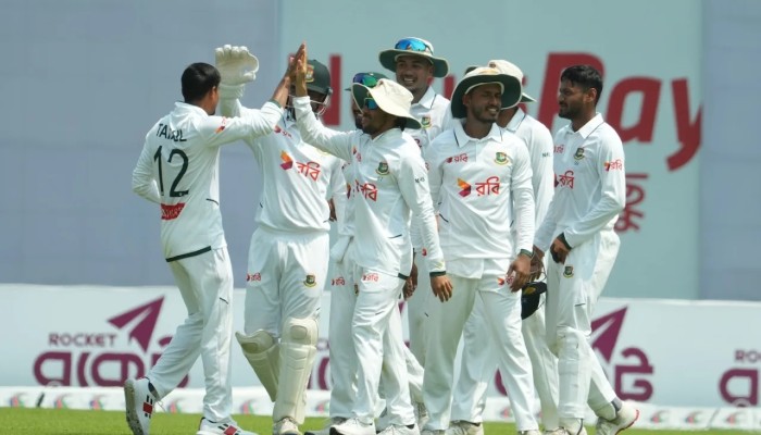 ২৩২ রানে অলআউট পাকিস্তান, ৪৬ রানের লিড পেল বাংলাদেশ
