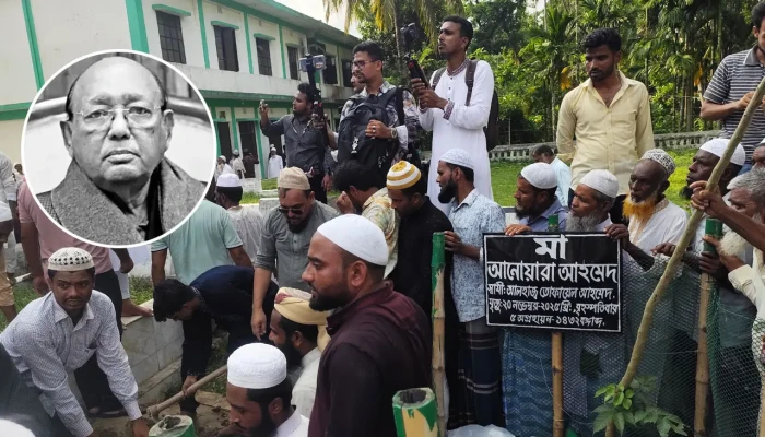 বাবা-মায়ের কবরের পাশে চিরনিদ্রায় শায়িত তোফায়েল আহমেদ