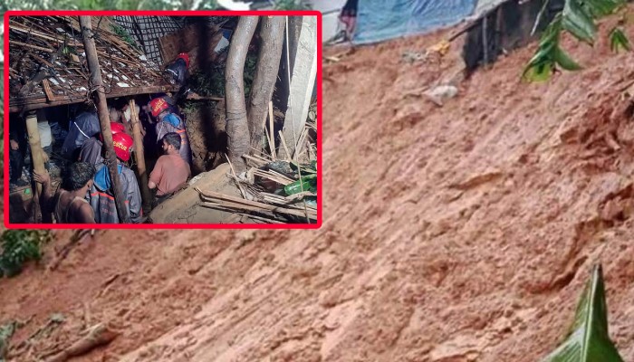কক্সবাজারে রোহিঙ্গা আশ্রয়শিবিরে পাহাড়ধসে ঝড়ে গেলো ৮ প্রাণ