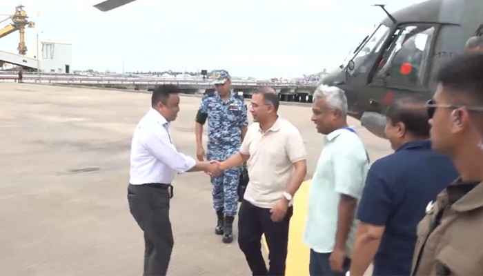কক্সবাজারের মাতারবাড়ী পৌঁছেছেন প্রধানমন্ত্রী