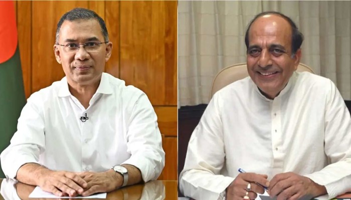 প্রধানমন্ত্রীর সঙ্গে বৈঠকে ভারতীয় হাইকমিশনার দীনেশ ত্রিবেদী
