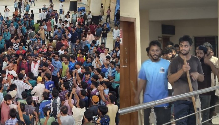 রাজশাহী রেলস্টেশনে ভাঙচুর, ট্রেন চলাচল নিয়ে অনিশ্চয়তা