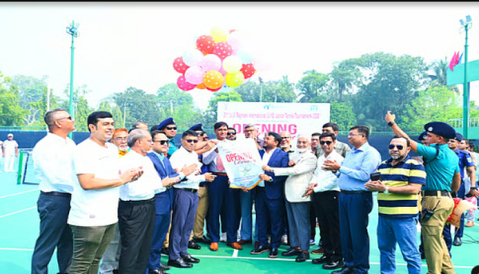 রাজশাহীতে আন্তর্জাতিক জুনিয়র টেনিসের বর্ণাঢ্য শুরু